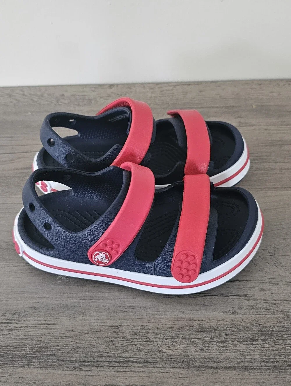 Crocs Kids Crocband Red Blue Toddler Boy Size C 9 Sandals